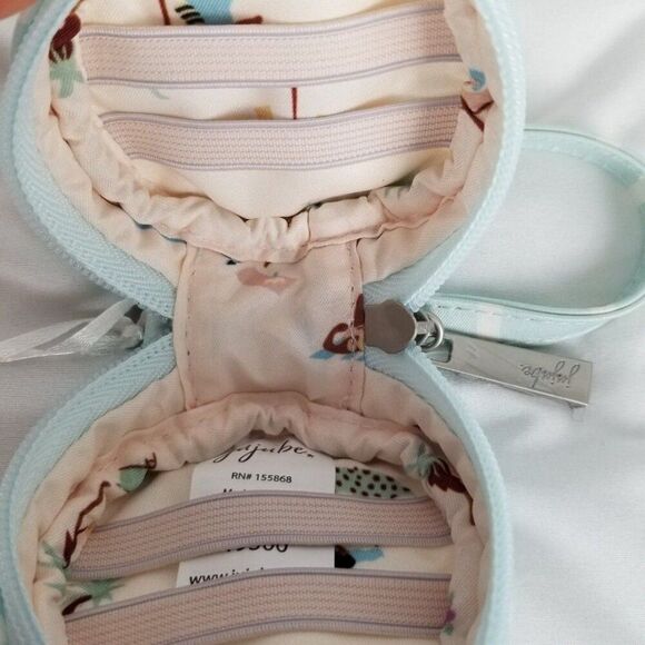 JuJuBe Summer Stripe Be Quick Paci Pod Bundle Bag Clutch Beach Goers Lining NEW - Picture 7 of 10